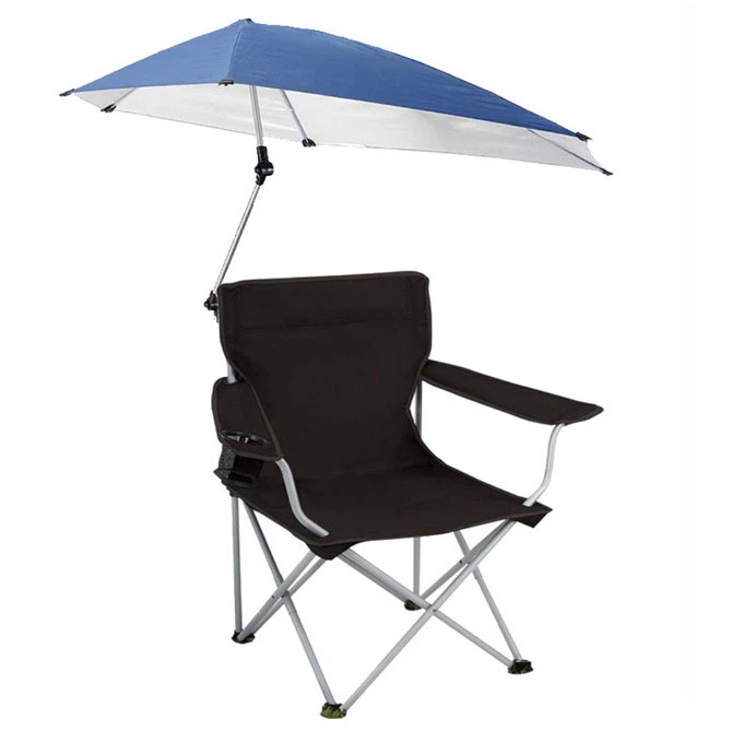 Folded Beach Chair with Umbrella