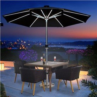 Courtyard Umbrella with LED Lights
